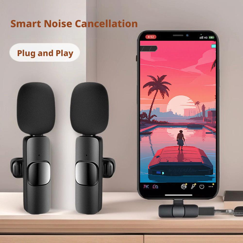 Wireless Mic For Smartphone Video Recording - Wireless Lavalier Microphone For Smartphones, Mini