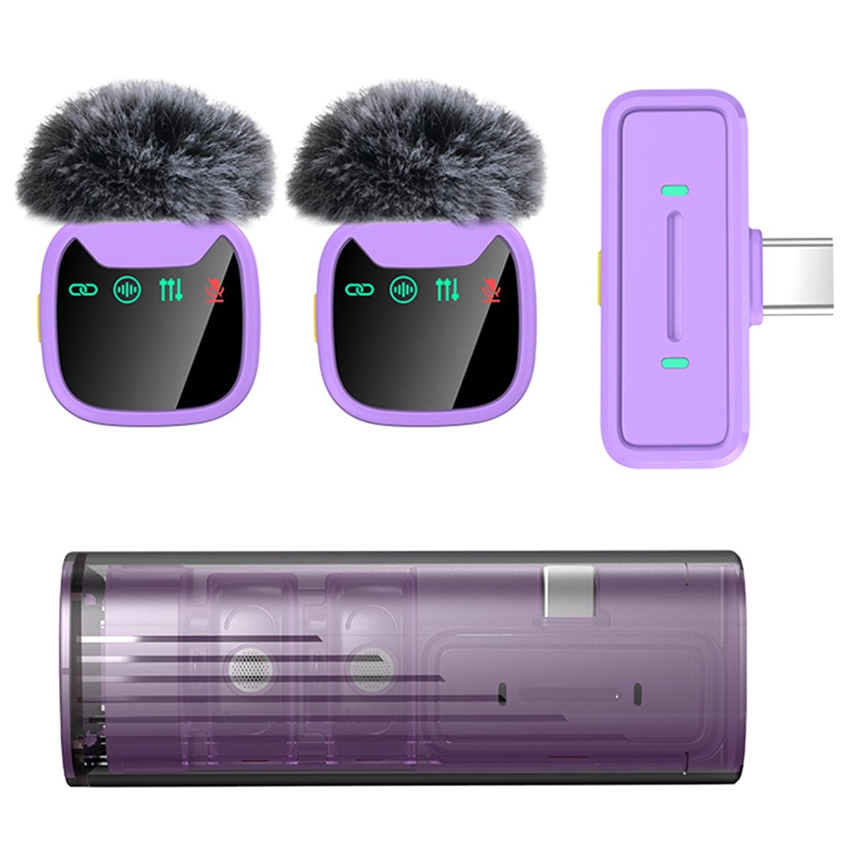 DT75BG LED Display Wireless La - Wireless Mic For Smartphone Video Recording review and price