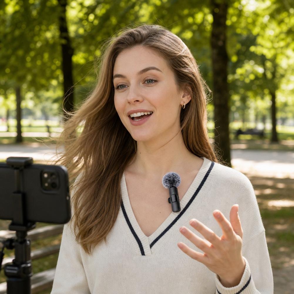 Wireless Lavalier Microphone D - Smart Noise Reduction Lapel Microphone review and price