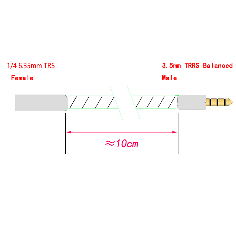TOP-HiFi  UPOCC-Single-Crystal - 3.5Mm Trs To Trrs Adapter Audio Cable review and price
