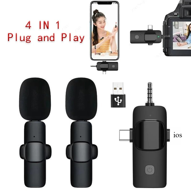 Wireless Lavalier Microphone F - Wireless Mic For Smartphone Video Recording review and price