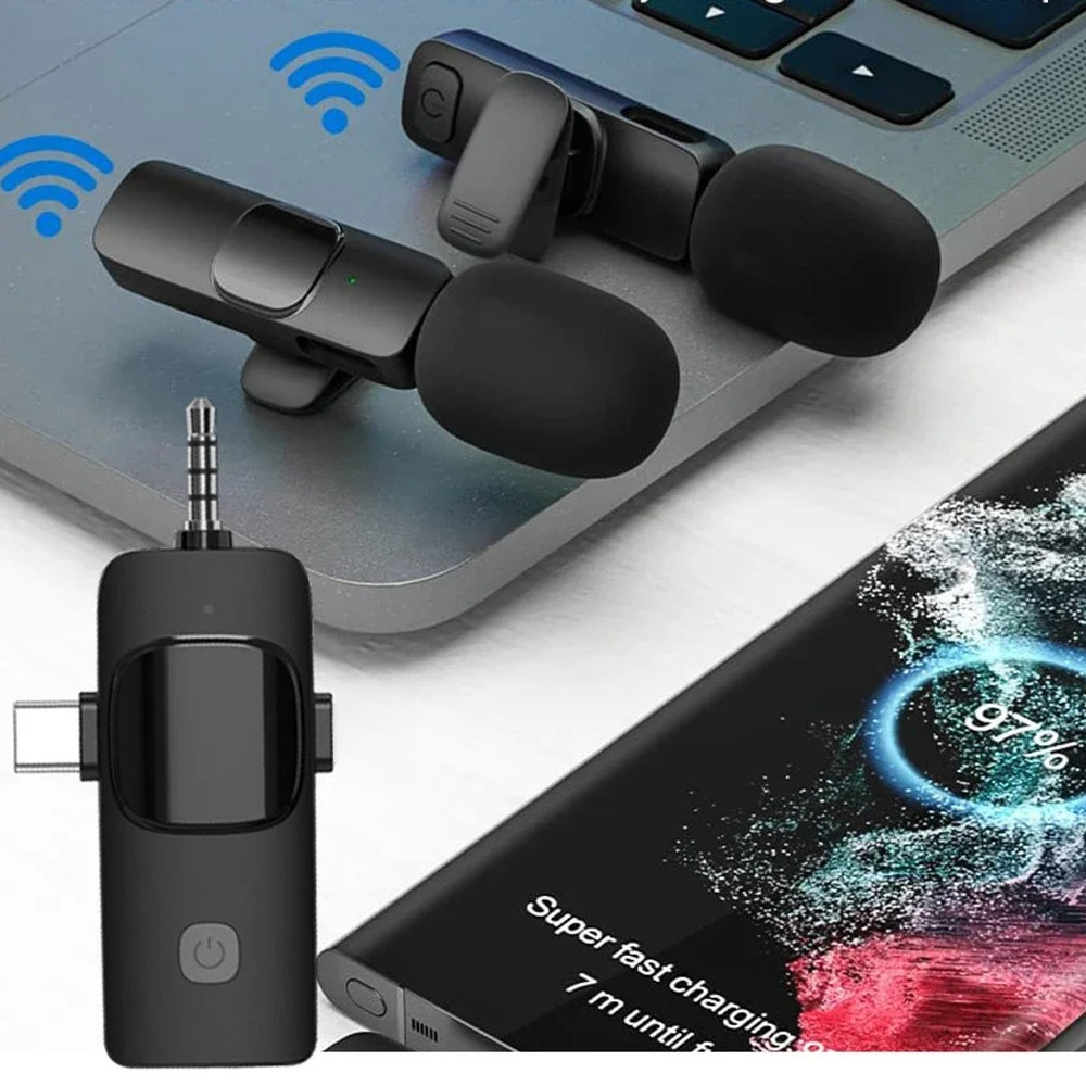 Wireless Lavalier Microphone F - Wireless Mic For Smartphone Video Recording review and price