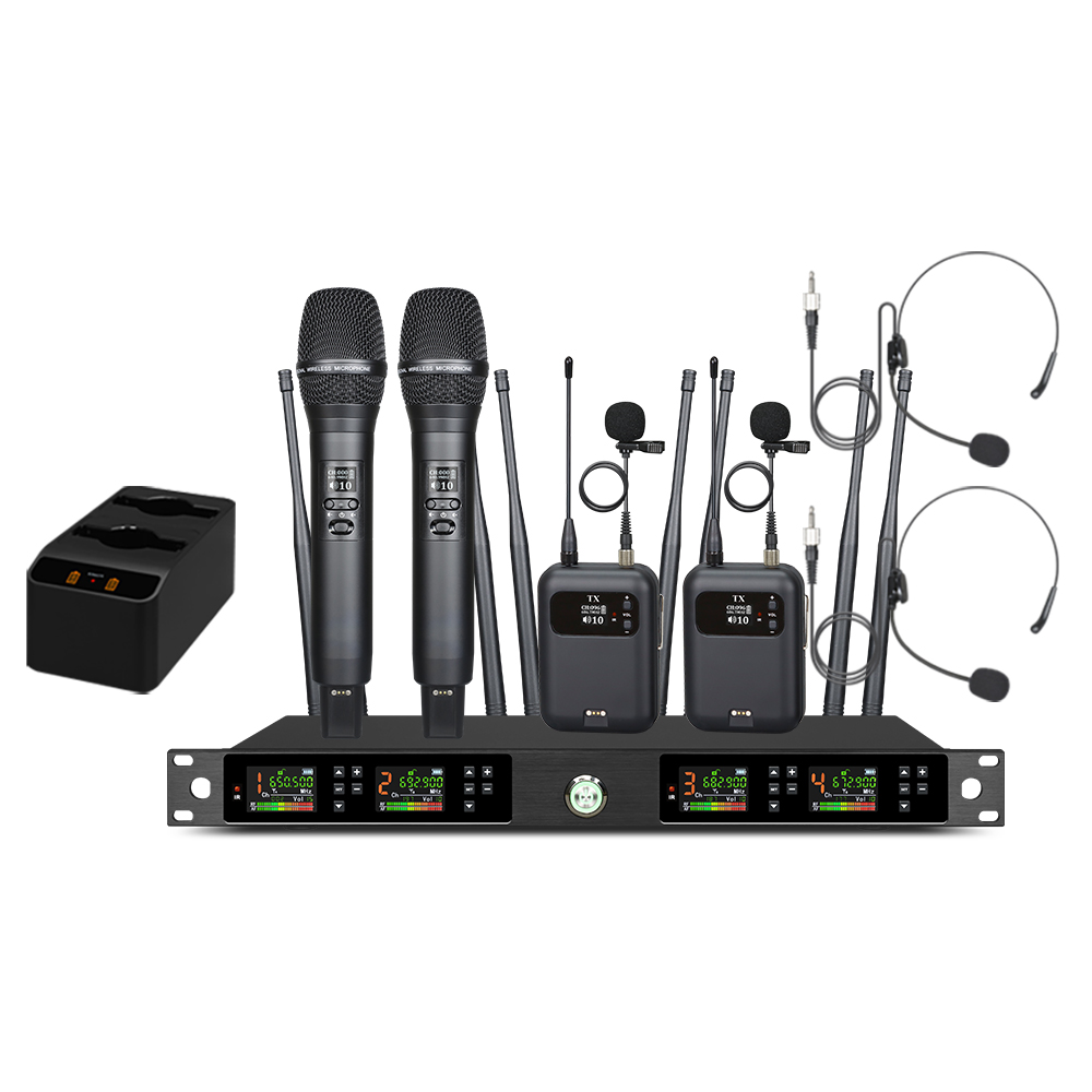 Auto Scan UHF Wireless Microph - Dual Channel Wireless Lapel Mic System review and price