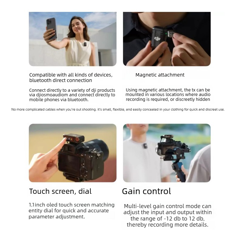 Original DJI Mic Mini 2 Wirele - Magnetic Lavalier Microphone Clip On review and price