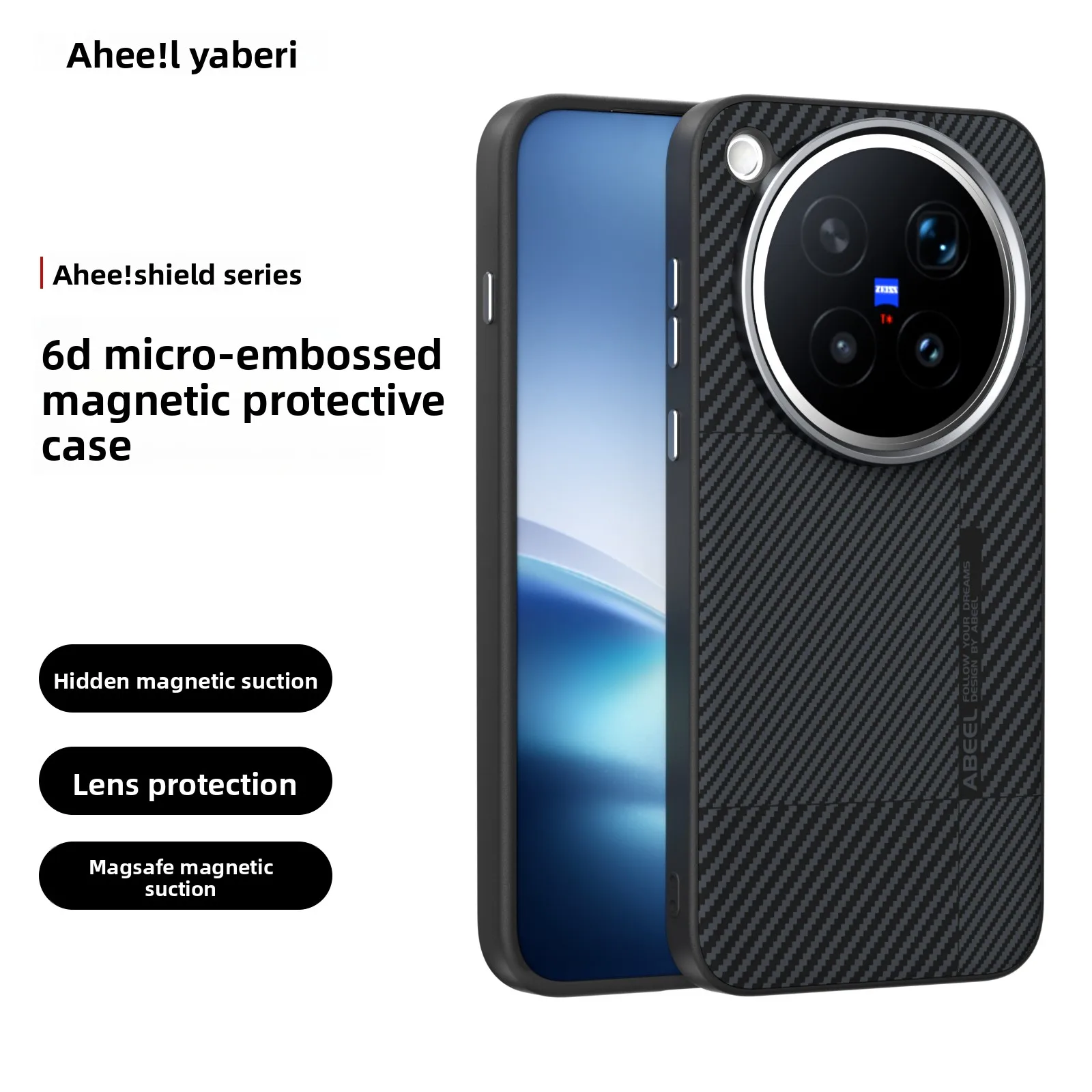 Micro Relief Carbon Fiber Text - Charging Case For Wireless Microphones review and price