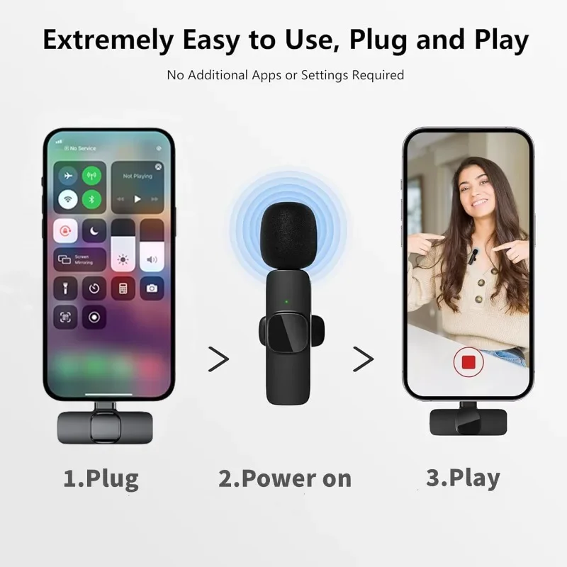 Wireless Lavalier Microphone M - Wireless Mic For Smartphone Video Recording review and price