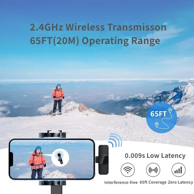 Wireless Lavalier Microphone M - Wireless Mic For Smartphone Video Recording review and price