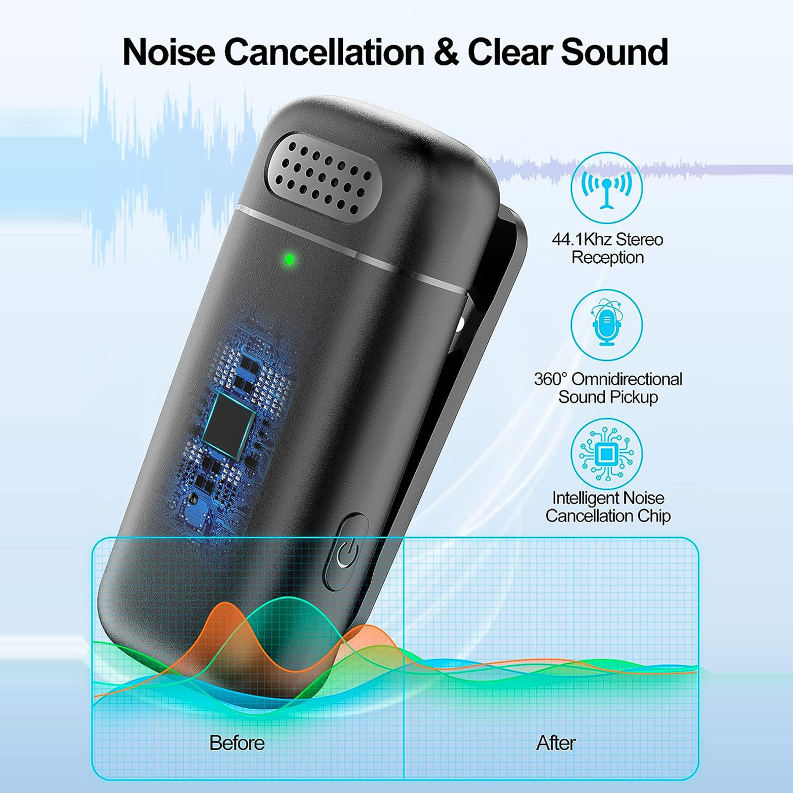 2 Pack Wireless Lapel Micropho - Charging Case For Wireless Microphones review and price