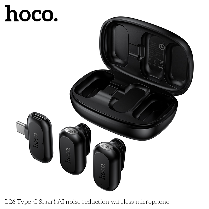 HOCO L26 Type-C Smart AI Noise - Smart Noise Reduction Lapel Microphone review and price
