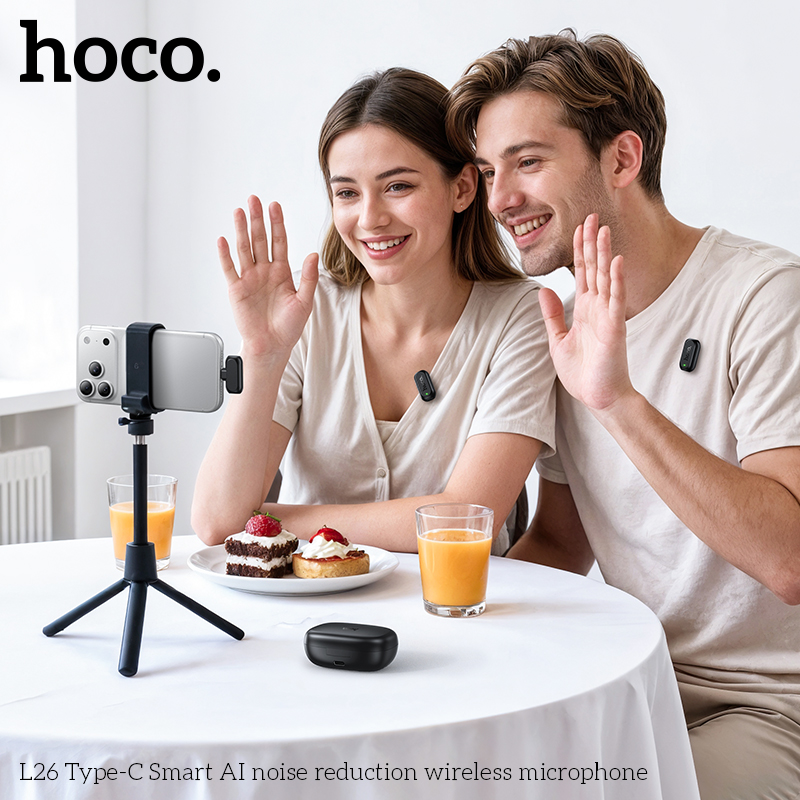 HOCO L26 Type-C Smart AI Noise - Smart Noise Reduction Lapel Microphone review and price
