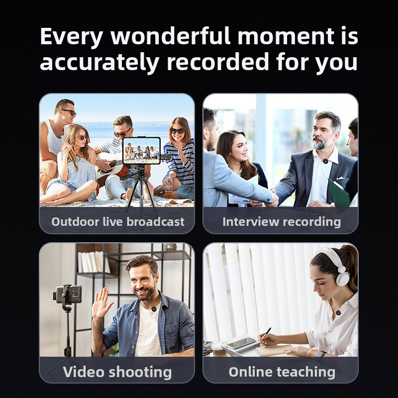 Q83 Magnetic Lavalier Mic 2TX+ - Wireless Lavalier Microphone Type C Lightning review and price
