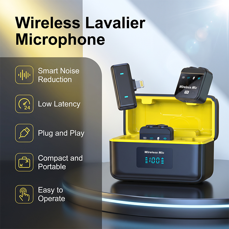 Wireless Lavalier Microphone w - Wireless Podcast Microphone Dual Mic review and price