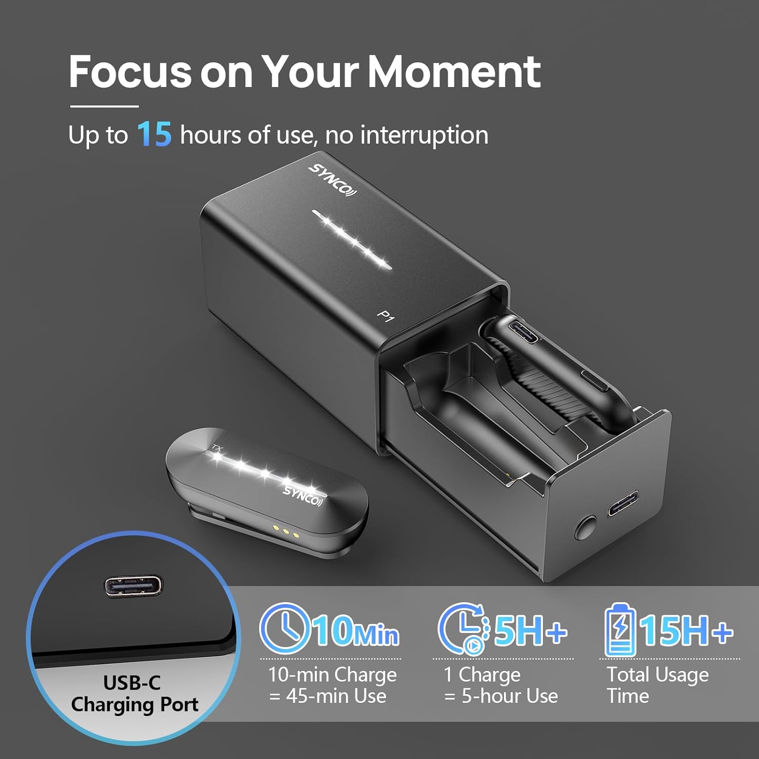 SYNCO Wireless Lavalier Microp - Charging Case For Wireless Microphones review and price