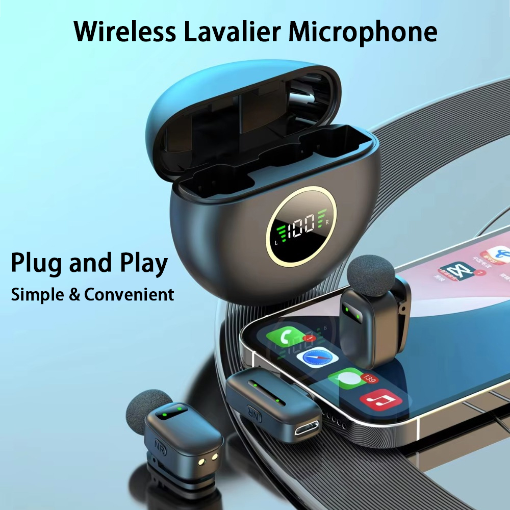 1 To 2 Wireless Lavalier Micro - Smart Noise Reduction Lapel Microphone review and price