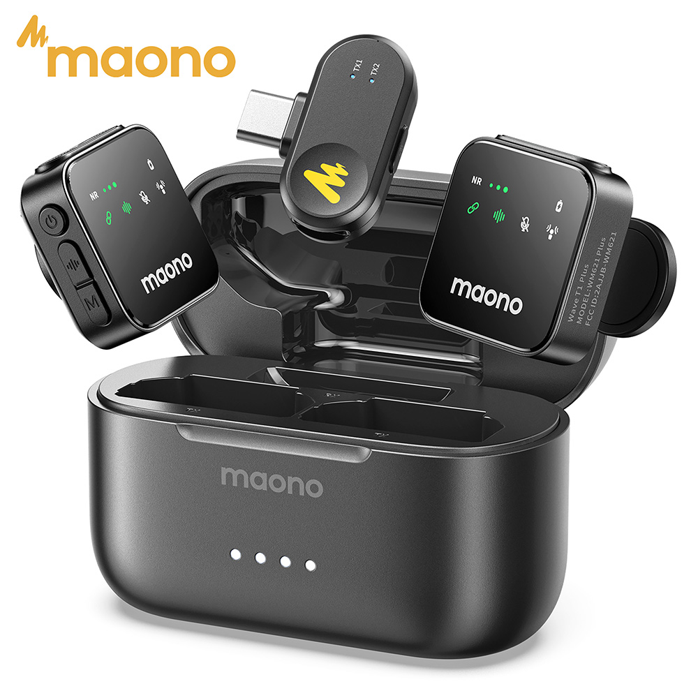 MAONO T1 Plus Dual-Capsule Wir - Wireless Podcast Microphone Dual Mic review and price