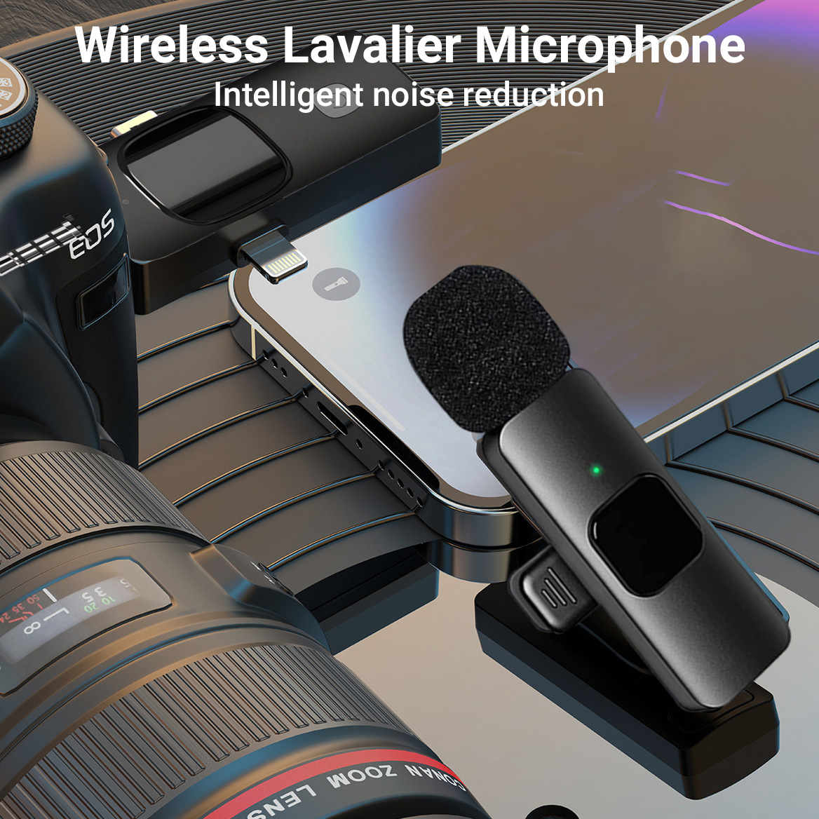 3-in-1 Wireless Lavalier Micro - Wireless Podcast Microphone Dual Mic review and price