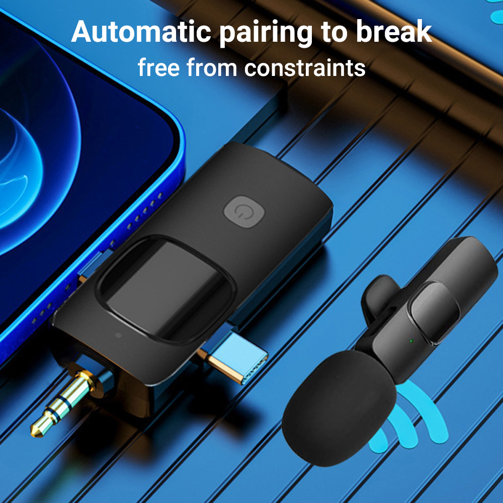 3-in-1 Wireless Lavalier Micro - Wireless Podcast Microphone Dual Mic review and price
