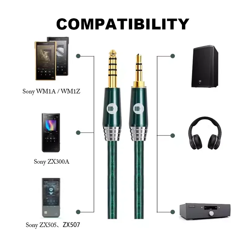4.4 To 3.5 Aux Cable 4.4mm TRR - 3.5Mm Trs To Trrs Adapter Audio Cable review and price