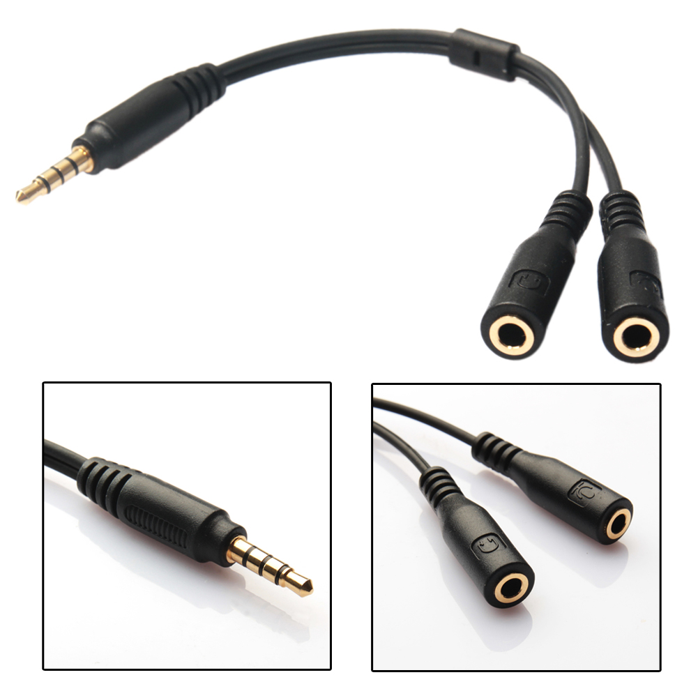 3.5mm Headset Splitter Adapter - 3.5Mm Trs To Trrs Adapter Audio Cable review and price