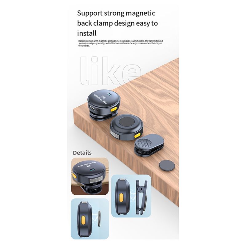 AA60 Wireless Lavalier Microph - Magnetic Lavalier Microphone Clip On review and price