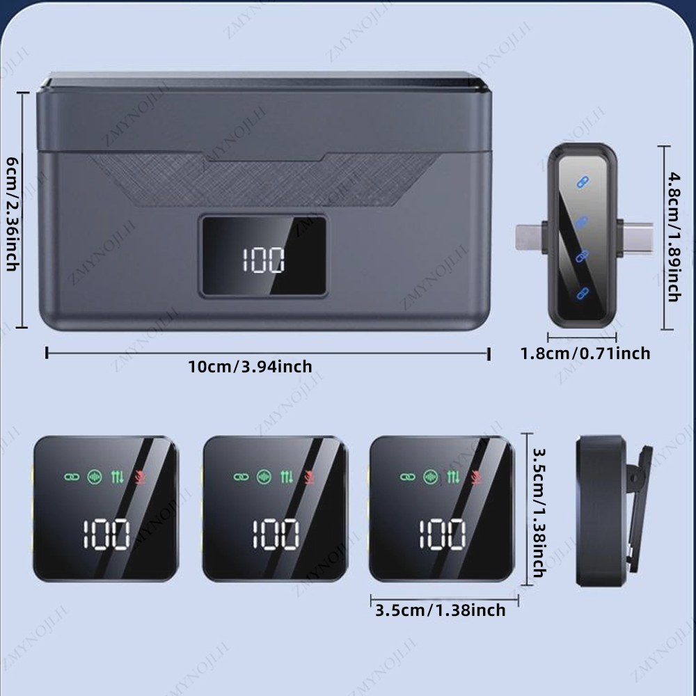 Black Skin Tone Wireless Laval - Charging Case For Wireless Microphones review and price