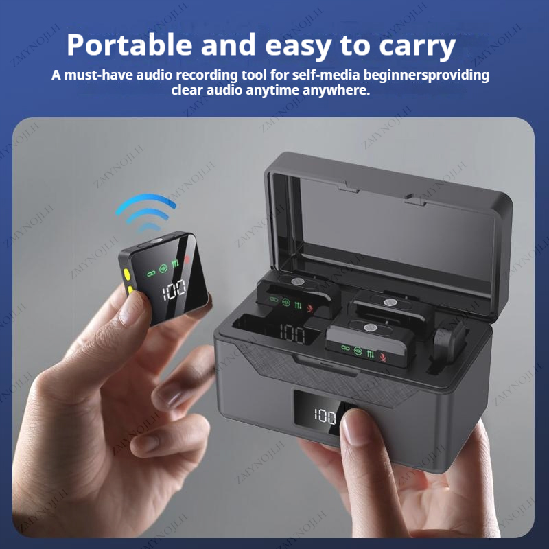 Black Skin Tone Wireless Laval - Charging Case For Wireless Microphones review and price
