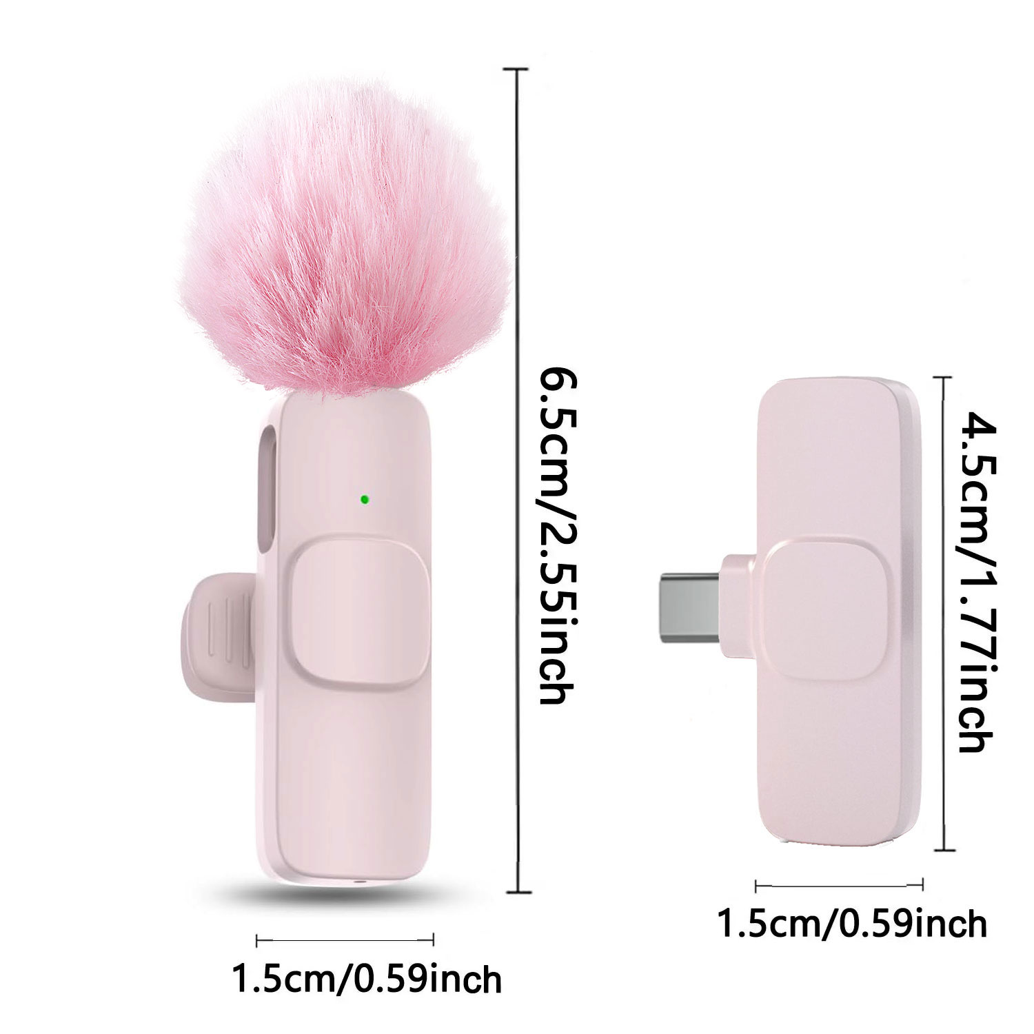 New Pink K60 Plug and Play Wir - Wireless Mic For Smartphone Video Recording review and price