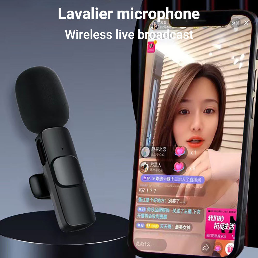 Wireless Lavalier Microphone F - Wireless Mic For Smartphone Video Recording review and price