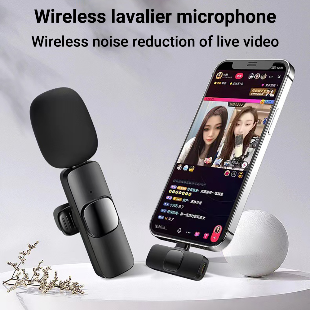 Wireless Lavalier Microphone F - Wireless Mic For Smartphone Video Recording review and price